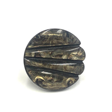 Load image into Gallery viewer, Carved Dark Night Cocktail Ring
