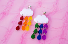 Load image into Gallery viewer, Translucent Pride Rainbow Earrings