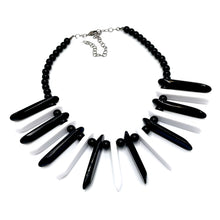 Load image into Gallery viewer, Black &amp; White Collar Marco Necklace