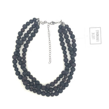 Load image into Gallery viewer, Black Frosted Morgan Necklace