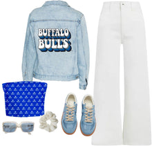 Load image into Gallery viewer, Buffalo Bulls Retro Denim Jacket