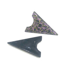 Load image into Gallery viewer, Graphic Etched Pyramid Stud Earrings