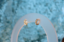 Load image into Gallery viewer, Sparkly Sun Ray Hoop Earrings