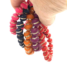 Load image into Gallery viewer, Gilded Gold on Velvet Stretch Bracelet