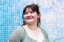 Load image into Gallery viewer, Butterfly Pearl Layered Earrings