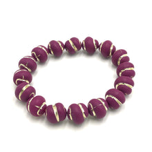 Load image into Gallery viewer, Gilded Gold on Velvet Stretch Bracelet