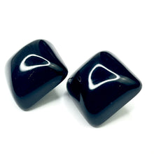 Load image into Gallery viewer, Black Deco Chunky Square Stud Earrings