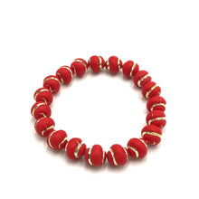 Load image into Gallery viewer, Gilded Gold on Velvet Stretch Bracelet