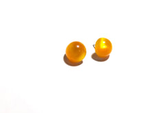 Load image into Gallery viewer, Marigold Moonglow Retro Button Stud Earrings