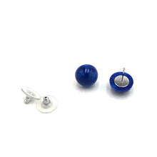 Load image into Gallery viewer, Blue Mosaic GumDrop Stud Earrings