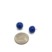Load image into Gallery viewer, Blue Mosaic GumDrop Stud Earrings