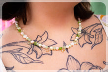 Load image into Gallery viewer, Starry Ocean - Green Beaded Necklace