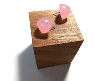 Load image into Gallery viewer, Pink Opal Large Gumdrop Stud Earrings