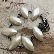 Load image into Gallery viewer, Pearl White Marquis Stations Bracelet
