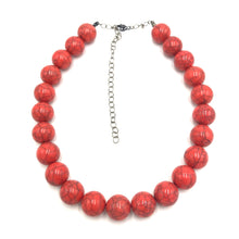 Load image into Gallery viewer, Salmon Crackle Marco Necklace