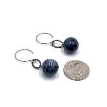 Load image into Gallery viewer, Marbled Gray Deco Link Earrings