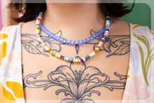 Load image into Gallery viewer, Blue Bliss Beaded Necklace