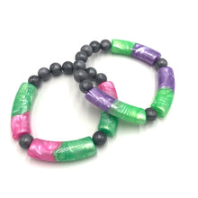 Load image into Gallery viewer, Candy Bar Stack and Stretch Bracelet Set