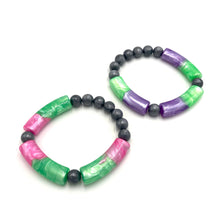 Load image into Gallery viewer, Candy Bar Stack and Stretch Bracelet Set