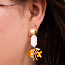 Load image into Gallery viewer, Ceramic "Guppy Love " Earrings