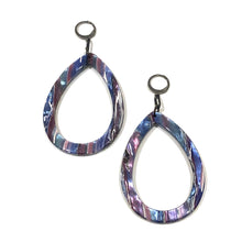 Load image into Gallery viewer, Lilac Aurora Borealis Muted Teardrop Drop Earrings