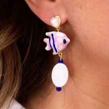 Load image into Gallery viewer, Ceramic "Guppy Love " Earrings