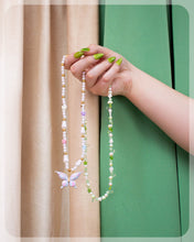 Load image into Gallery viewer, Starry Ocean - Green Beaded Necklace