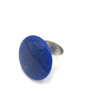 Load image into Gallery viewer, Celestial Stars Sparkle Blue Cocktail Ring