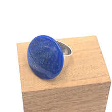 Load image into Gallery viewer, Celestial Stars Sparkle Blue Cocktail Ring