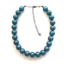 Load image into Gallery viewer, Blue Metallic Marco Statement Necklace
