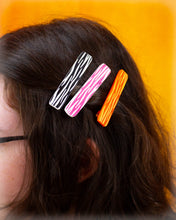 Load image into Gallery viewer, Zebra Stripe Barrettes
