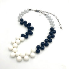 Load image into Gallery viewer, Black &amp; White Color-Block Button Dot Necklace