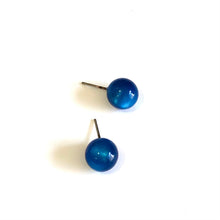 Load image into Gallery viewer, Capri Blue Moonglow Lucite Ball Stud Earrings