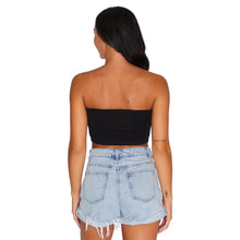 Load image into Gallery viewer, Tulsa Black Bandeau Top