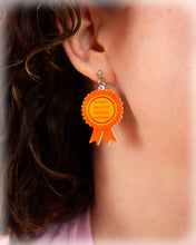 Load image into Gallery viewer, "Worlds Greatest Medical Mystery" Medal Earrings