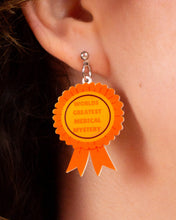 Load image into Gallery viewer, "Worlds Greatest Medical Mystery" Medal Earrings