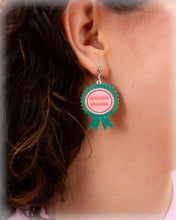 Load image into Gallery viewer, "Sending Spoons" Medal Earrings