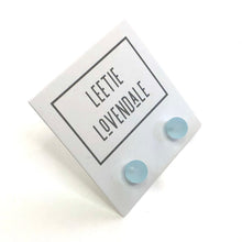 Load image into Gallery viewer, Turquoise Frosted Lucite Mini Ball Stud Earrings