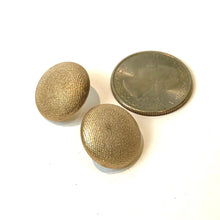 Load image into Gallery viewer, Gold Lame' Retro Button Stud Earrings