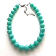 Load image into Gallery viewer, Marbled Tiff Teal Marco Necklace