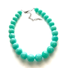Load image into Gallery viewer, Marbled Tiff Teal Marco Necklace