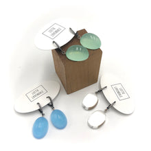 Load image into Gallery viewer, Bling Clear Lucite Chunk Drop Earrings