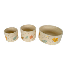 Load image into Gallery viewer, Wind &amp; Leaves Speckled Vases with 22k Gold Accents and Optional Hand Poured Candle