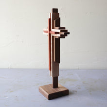 Load image into Gallery viewer, Small Layered Cross With Stand