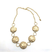 Load image into Gallery viewer, Gold Moon Rock Stations Necklace