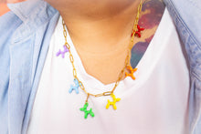Load image into Gallery viewer, Rainbow Balloon Animal Titanium Necklace