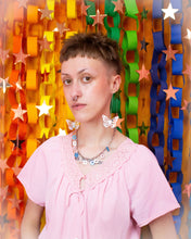 Load image into Gallery viewer, Flower Fields all Year-Rainbow Titanium Necklace