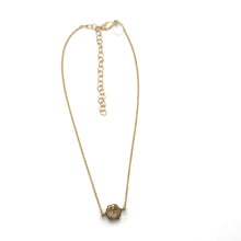 Load image into Gallery viewer, Smoke Petite Heirloom Glass Shortie Necklace