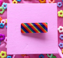 Load image into Gallery viewer, Rainbow Striped Barrettes