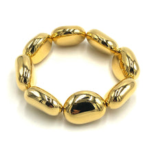 Load image into Gallery viewer, Golden pebbles Stretch Bracelet